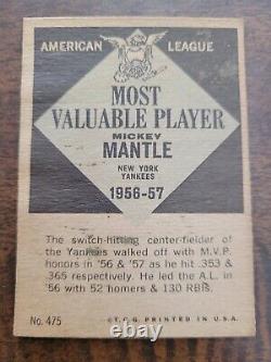 Mickey Mantle 1961 Topps #475