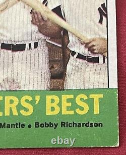 Mickey Mantle 1963 Yankees Bombers Best Topps #173. With Tresh & Richardson