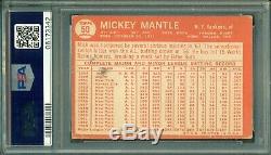 Mickey Mantle 1964 Topps #50 PSA 4 Hall of Fame Legend Centered 50/50