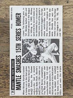 Mickey Mantle 1964 Topps Giants #25 New York Yankees SHARP CENTERED HOF