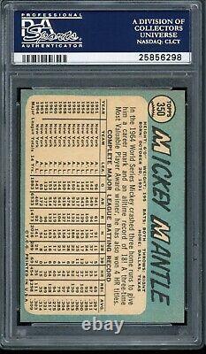 Mickey Mantle 1965 Topps Yankees Card #350 Psa 8