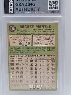 Mickey Mantle 1967 Topps #150 Dga 3.5 Vg+ Hof Psa-gsw. 29