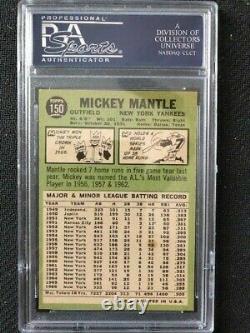 Mickey Mantle 1967 topps PSA EX-MT 6