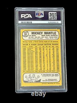 Mickey Mantle 1968 Topps #280 PSA 3 NEW GRADE GREAT EYE APPEAL WELL CENTERED