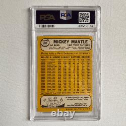 Mickey Mantle 1968 Topps Baseball Card #280 PSA 4 VG-EX