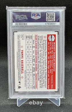 Mickey Mantle 2008 Topps Chrome 1952 RC Refractor GOLD #311 PSA 9 MINT Pop 17