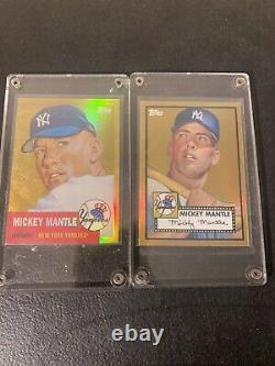 Mickey Mantle 2008 Topps Chrome Gold Refractor Parallel MMR-52 1952 Rookie/SP ++