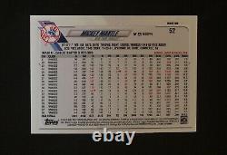 Mickey Mantle 2021 Topps Series 2 Sp #52 Ny Yankees Hof Short Print Card Rare