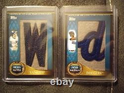 Mickey Mantle Jackie Robinson PREMIUM Jersey Letter Patch VERY RARE