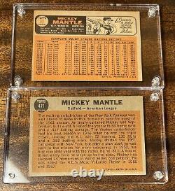 Mickey Mantle Lot 1962 All-atar 1966 Topps Baseball Card #50 #471 Yankees Hof