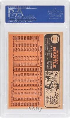 Mickey Mantle New York Yankees 1966 Topps Series 1 #50 PSA Authenticated 5 Card