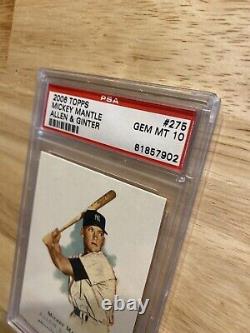Mickey Mantle PSA 10 Topps Allen Ginter GEM MINT New York Yankees Collector NYC