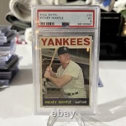 Mickey Mantle PSA Card-#50 Topps 1964 Baseball