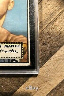 Mickey Mantle Rookie Card Topps 1952 #311 KSA 2