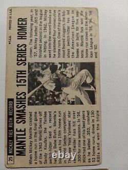 Mickey mantle 1960 Topps all star and mickey mantle 1964 Topps Giants poor lot