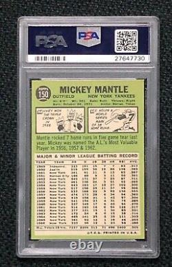 New York Yankees Mickey Mantle 1967 Topps #150 PSA 7 Near Mint
