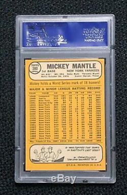 New York Yankees Mickey Mantle 1968 Topps #280 PSA 8 Near Mint-Mint