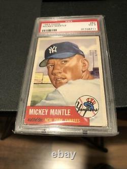 PSA 3 (VG) 1953 Topps Mickey Mantle #82 (SP) Nicely Centered