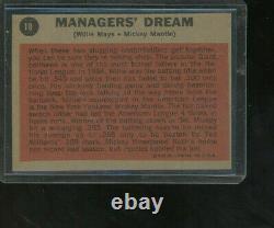 TOPPS 1962 Card # 18 MICKEY MANTLE WILLIE MAYS MANAGER'S DREAM- VG