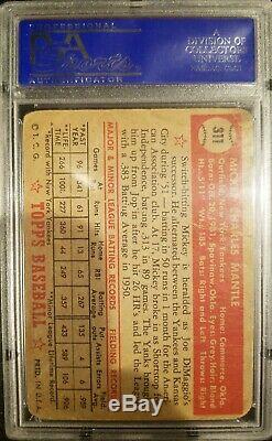 Topps 1952 Mickey Mantle New York Yankees #311 PSA 1