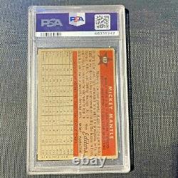 Topps 1958 Mickey Mantle As #487-psa Graded-awesome Card