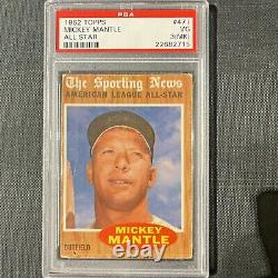 Topps 1962 Mickey Mantle (as) #471-psa Graded Vg (mk)-nice Card