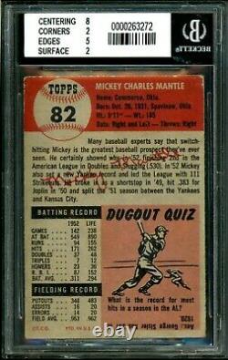 Topps Baseball 1953 # 082 Mickey Mantle BVG 2.5 500232
