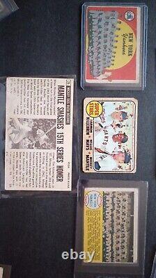 Topps Mickey Mantle 4 Card Lot 100% Authentic Only! Look Creased