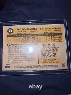Topps X Mickey Mantle Collection Yankees #20 1960 Topps