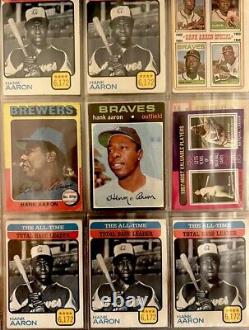 VINTAGE BASEBALL CARD COLLECTION RARE! Babe Ruth / Mantle / Hank Aaron / W. Mays