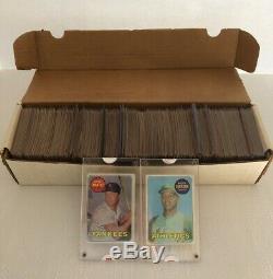 Vintage 1969 Topps Baseball Near Complete set of 637 of 664 Cards (95% complete)